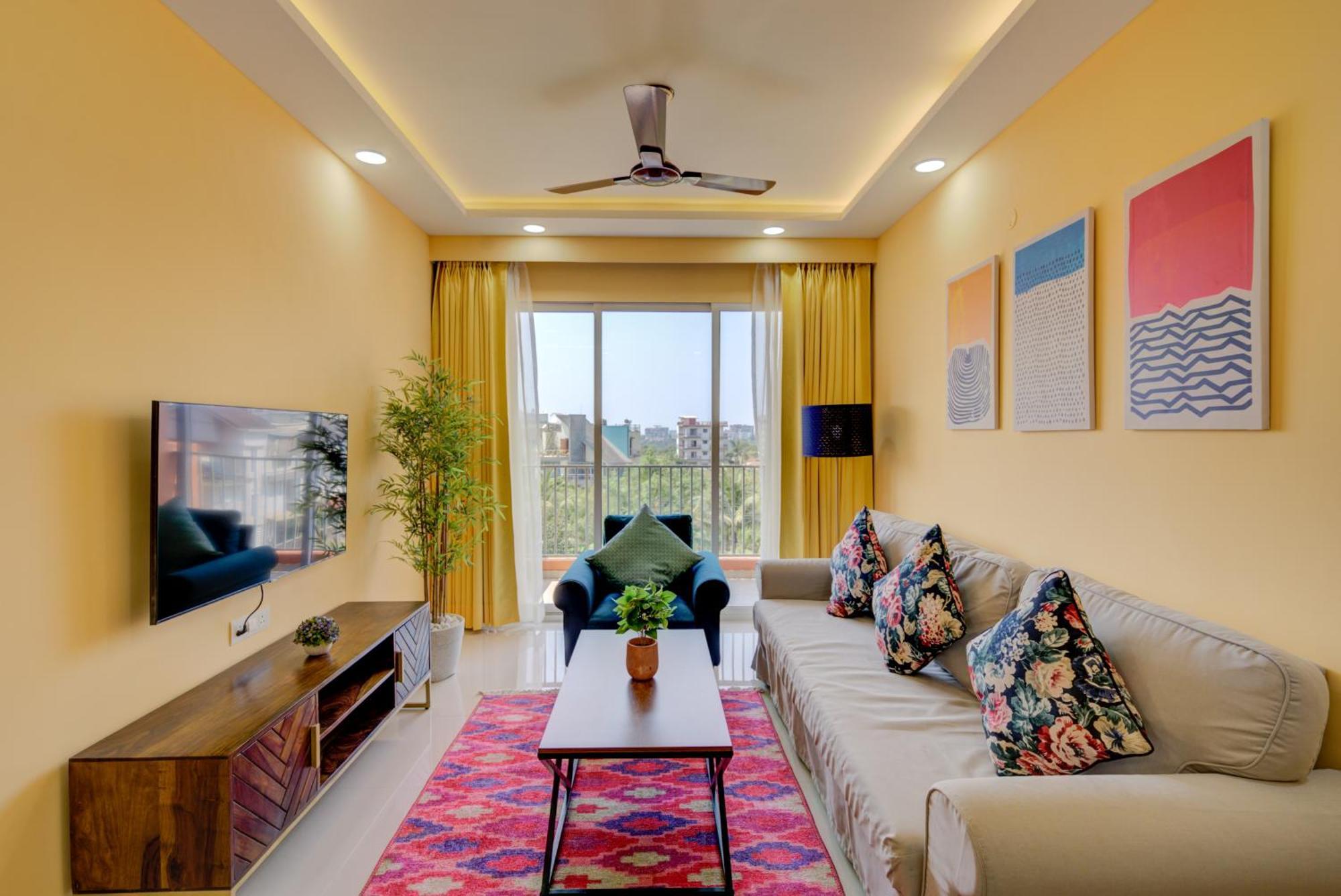 达波林Luxe 2Bhk 10Min From Goi Airport With Pool Access公寓 外观 照片